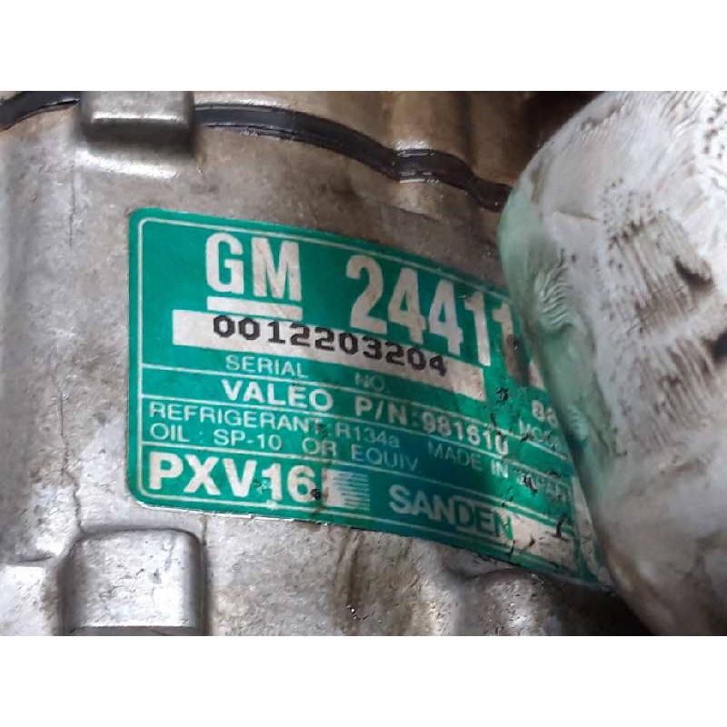 Recambio de compresor aire acondicionado para opel vectra c berlina club referencia OEM IAM 0012203204 24411270 SANDEN - Azul 3