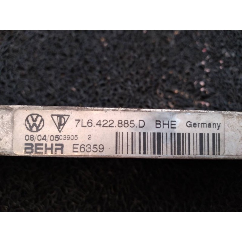 Recambio de enfriador aceite direccion para volkswagen touareg (7la) tdi v10 referencia OEM IAM 7L6422885D E6359 BEHR - Gris 2