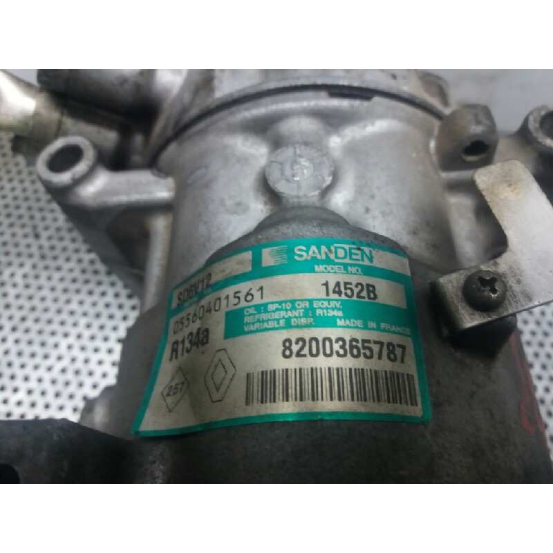 Recambio de compresor aire acondicionado para renault modus confort dynamique referencia OEM IAM 8200365787 SD6V12 05560401561 - Gris 2