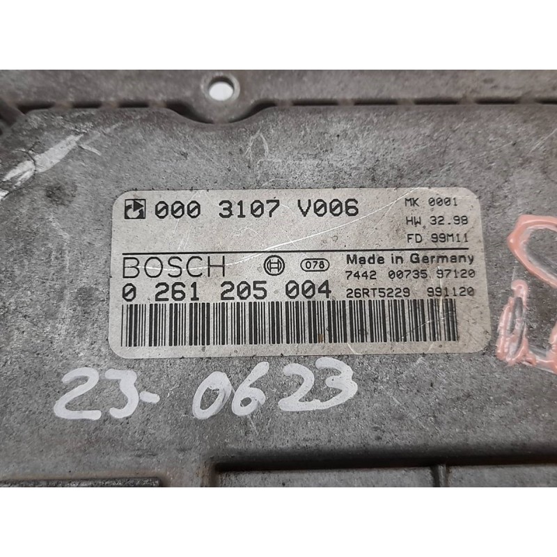 Recambio de centralita motor uce para smart coupe pure referencia OEM IAM 0261205004 0003107V006 BOSCH - Blanco 2
