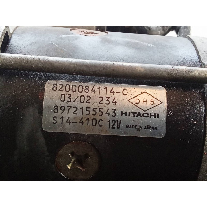Recambio de motor arranque para renault vel satis (bj0) initiale referencia OEM IAM 8200084114C 8972155543 HITACHI - Azul 3