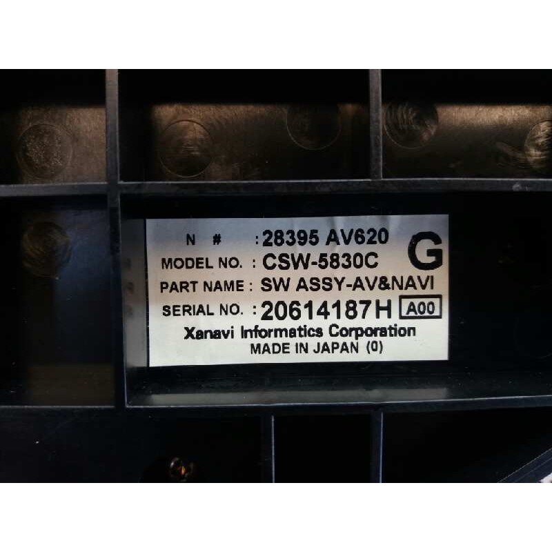 Recambio de mando climatizador para nissan primera berlina (p12) acenta referencia OEM IAM 28395AV620 CSW5830C 20614187H - Gris 3
