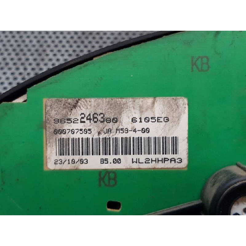 Recambio de cuadro instrumentos para citroën berlingo 1.9 d sx familiar referencia OEM IAM 9652246380 2
