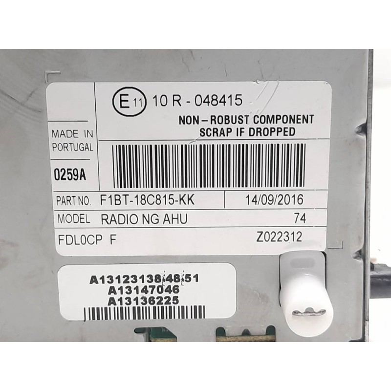 Recambio de sistema audio / radio cd para ford focus lim. business referencia OEM IAM F1BT18C815KK 2