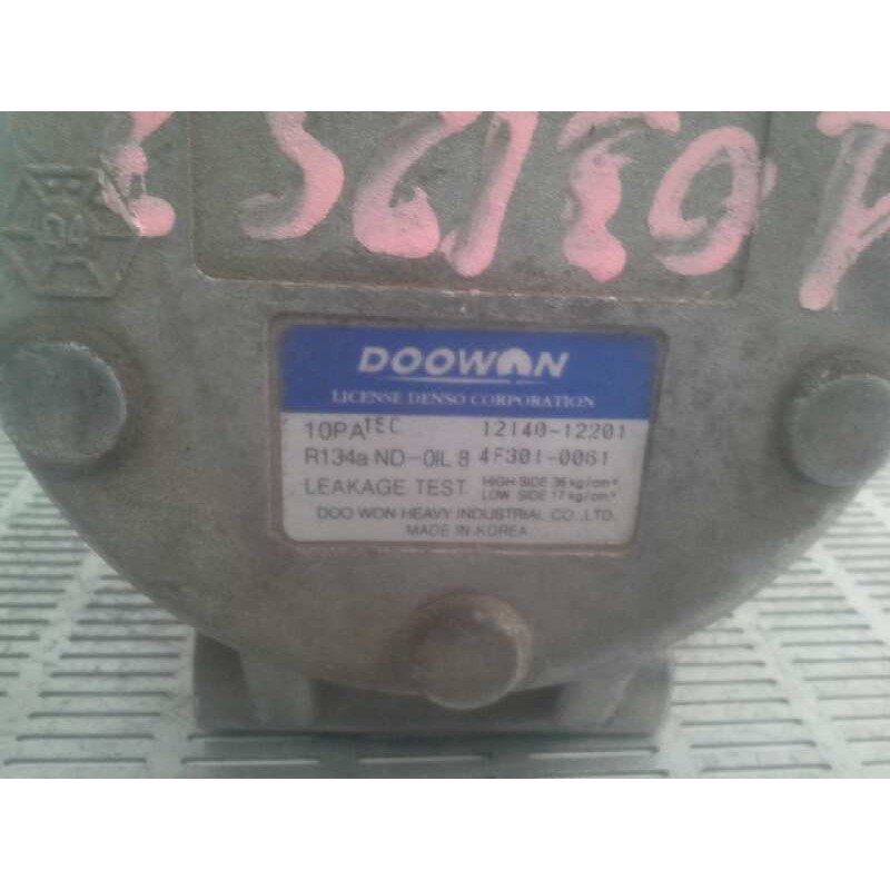 Recambio de compresor aire acondicionado para kia rio 1.5 referencia OEM IAM 1214012201 4F3010061 DOOWAN - Negro 2