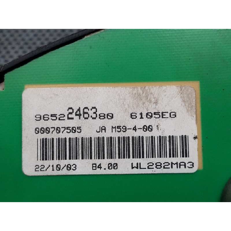 Recambio de cuadro instrumentos para citroën berlingo 2.0 hdi multispace referencia OEM IAM 9652246380 - Gris 3