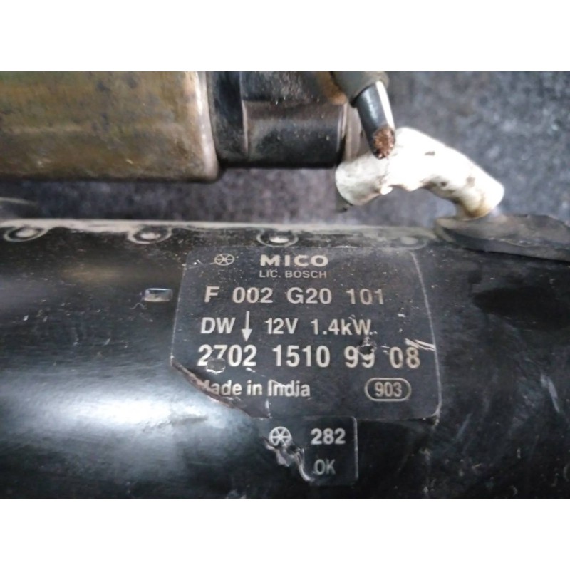 Recambio de motor arranque para tata indica 1.4 diesel referencia OEM IAM 270215109908 F002G20101 MICO - Negro 3