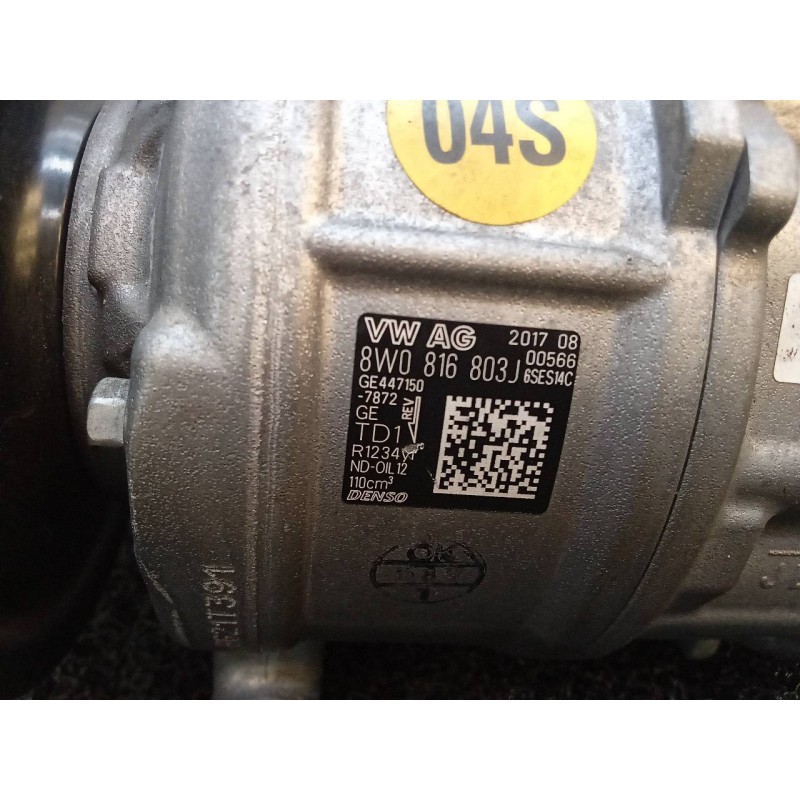 Recambio de compresor aire acondicionado para audi a5 sportback (f5a) sport referencia OEM IAM 8W0816803J GE4471507872 DENSO 2
