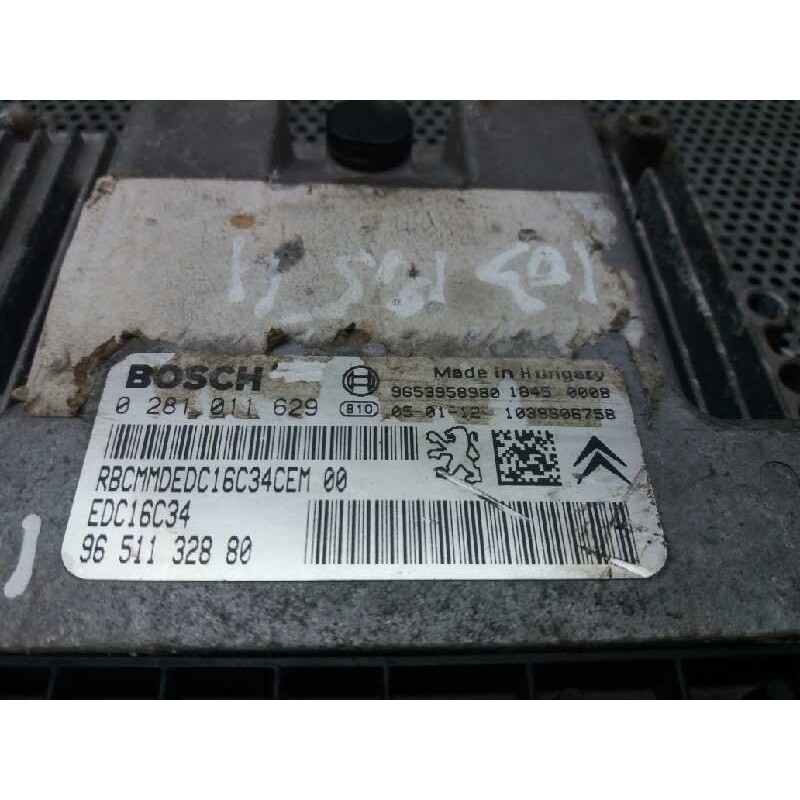 Recambio de centralita motor uce para citroën c4 coupe 1.6 16v hdi fap referencia OEM IAM 0281011029 9653958980 9651132880 - Verde 3