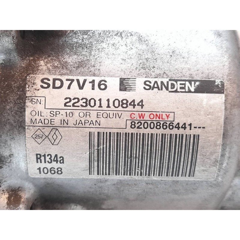 Recambio de compresor aire acondicionado para dacia sandero básico referencia OEM IAM 8200866441 1068 SANDEM - Azul 6