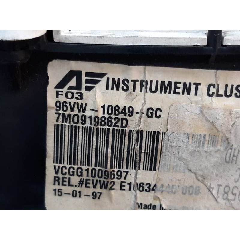 Recambio de cuadro instrumentos para seat alhambra (7v8) se referencia OEM IAM 7M0919862D 6