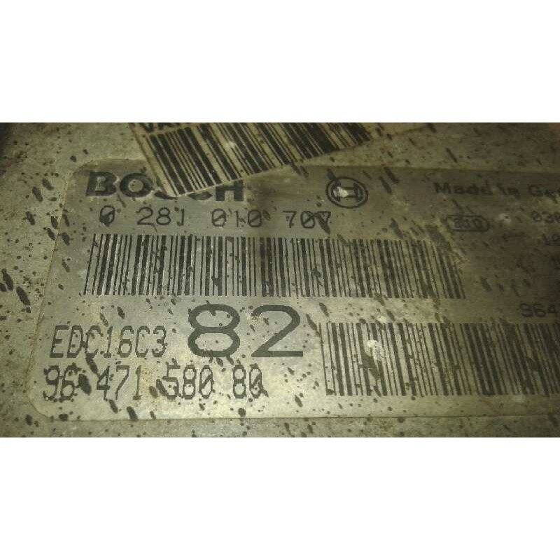 Recambio de centralita motor uce para peugeot 206 berlina 1.4 hdi referencia OEM IAM 0281110707 9647158080 9647785580 - Gris 2