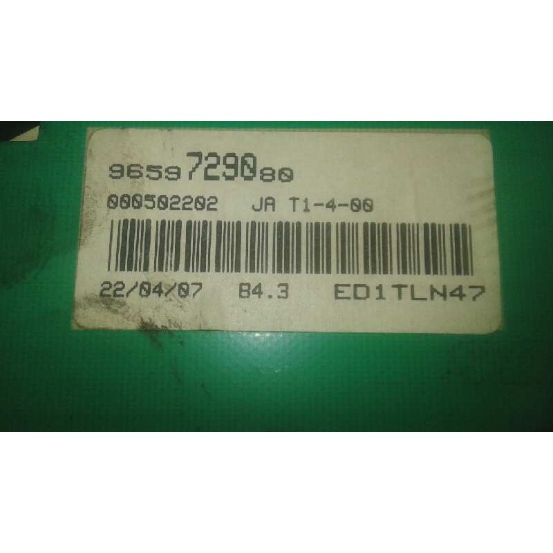 Recambio de cuadro instrumentos para peugeot 206 berlina 1.4 hdi referencia OEM IAM 9659729080 - Gris 2