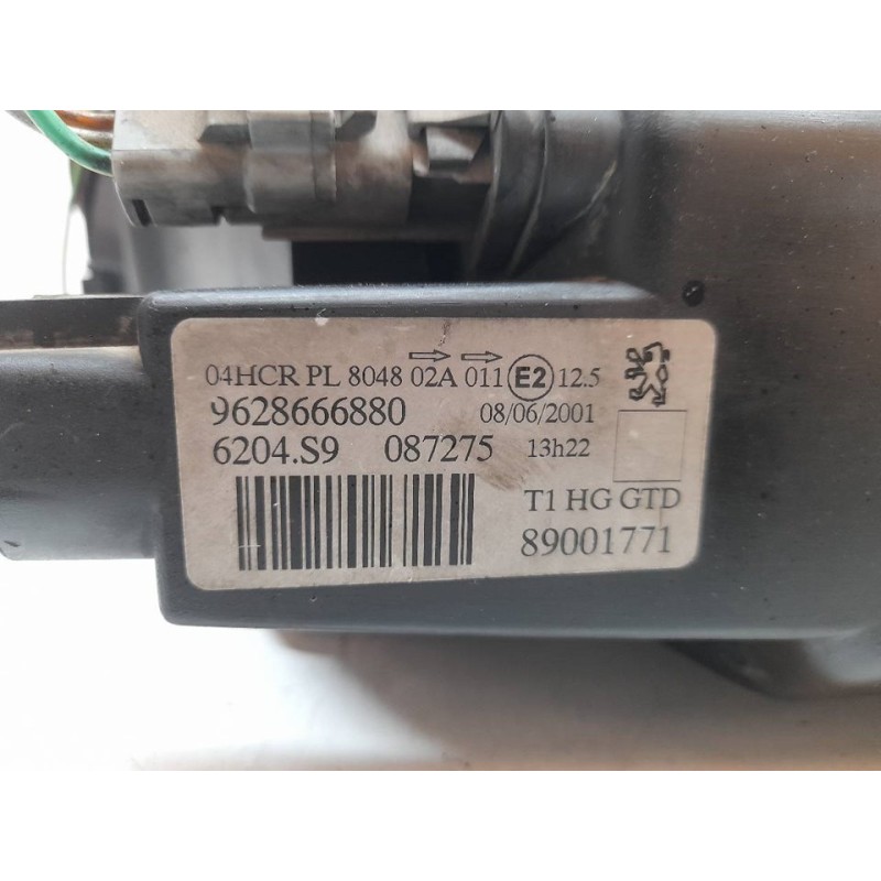 Recambio de faro izquierdo para peugeot 206 cc cc referencia OEM IAM 9628666880 3