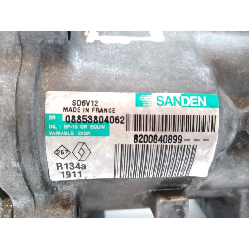 Recambio de compresor aire acondicionado para dacia sandero básico referencia OEM IAM 8200840899 08853804062 - Blanco 3