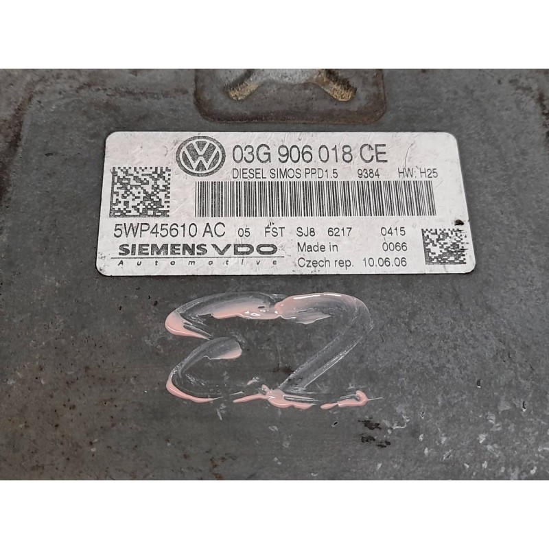 Recambio de centralita motor uce para volkswagen passat variant (3c5) highline referencia OEM IAM 5WP45610AC 03G906018CE SIEMENS 3