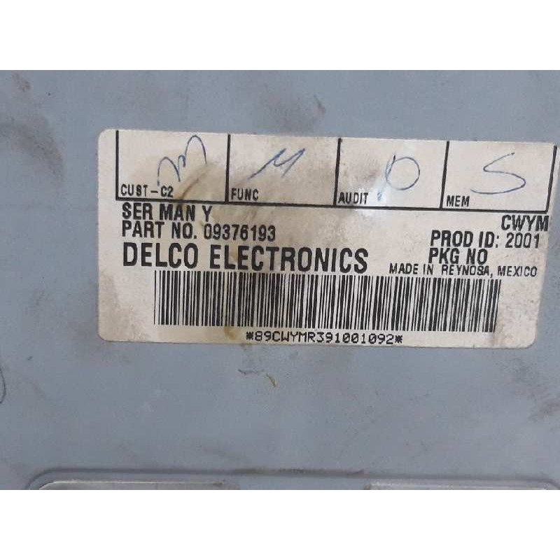 Recambio de sistema audio / radio cd para gmc chevrolet alero 3.4 ltr piel referencia OEM IAM 09376193 - Gris 4