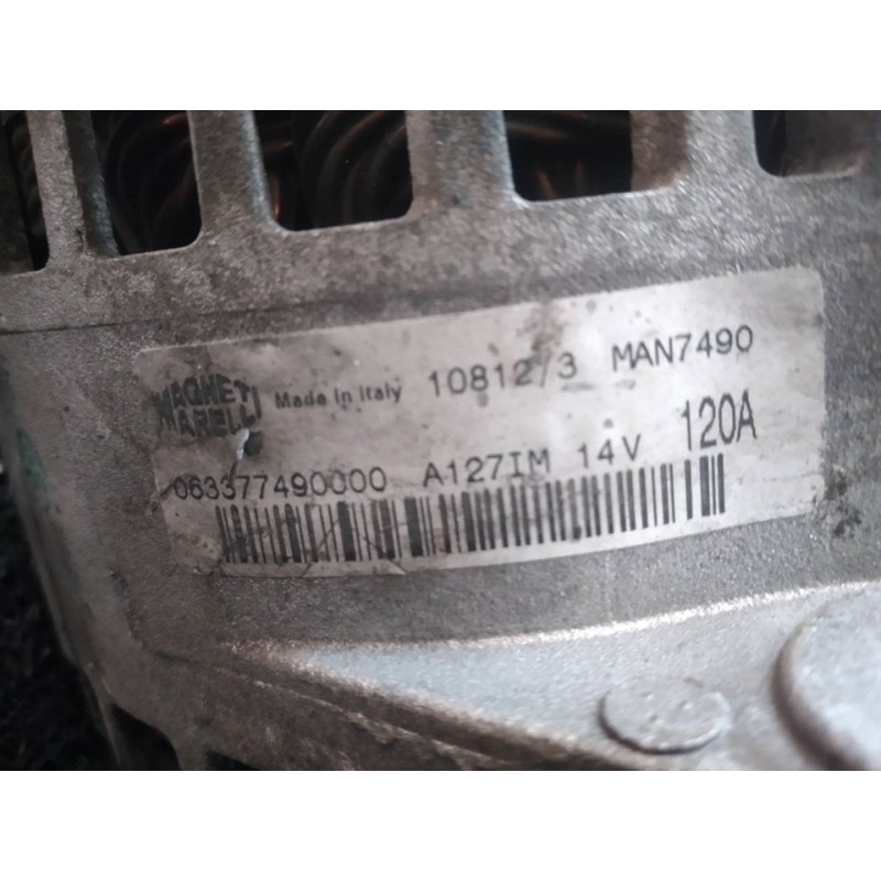 Recambio de alternador para fiat bravo (198) 1.9 16v dynamic multijet referencia OEM IAM 063377490000  MAGNETIMARELLI - Azul 3