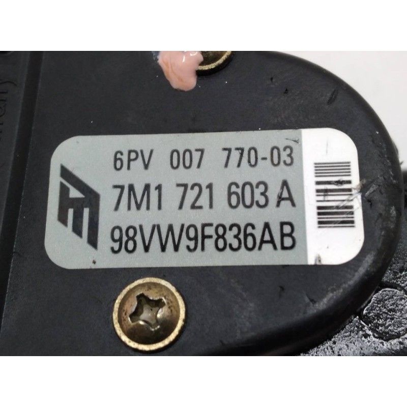 Recambio de potenciometro pedal para volkswagen sharan (7m8) 1.9 tdi referencia OEM IAM 6PV00777003 7M1721603A 98VW9F836AB - Gris 4