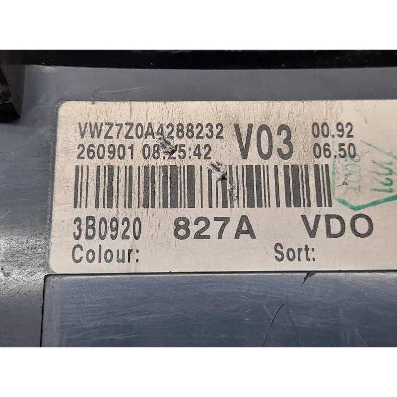 Recambio de cuadro instrumentos para volkswagen passat berlina (3b3) highline referencia OEM IAM 3B0920827A 110080198002 8