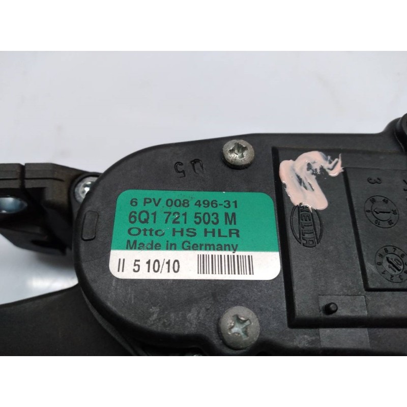 Recambio de potenciometro pedal para seat ibiza st (6j8) style referencia OEM IAM 6Q1721503M 6PV00849631 - Negro 3