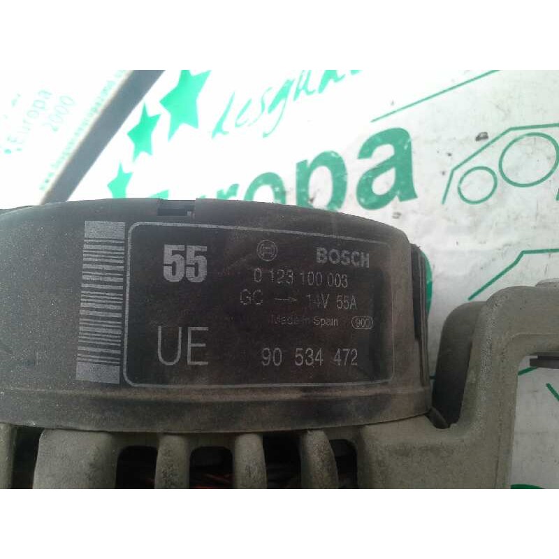 Recambio de alternador para opel corsa c 1.0 12v cat (z 10 xe / lw3) referencia OEM IAM 0123100003 90534472 90534472 - Gris 4