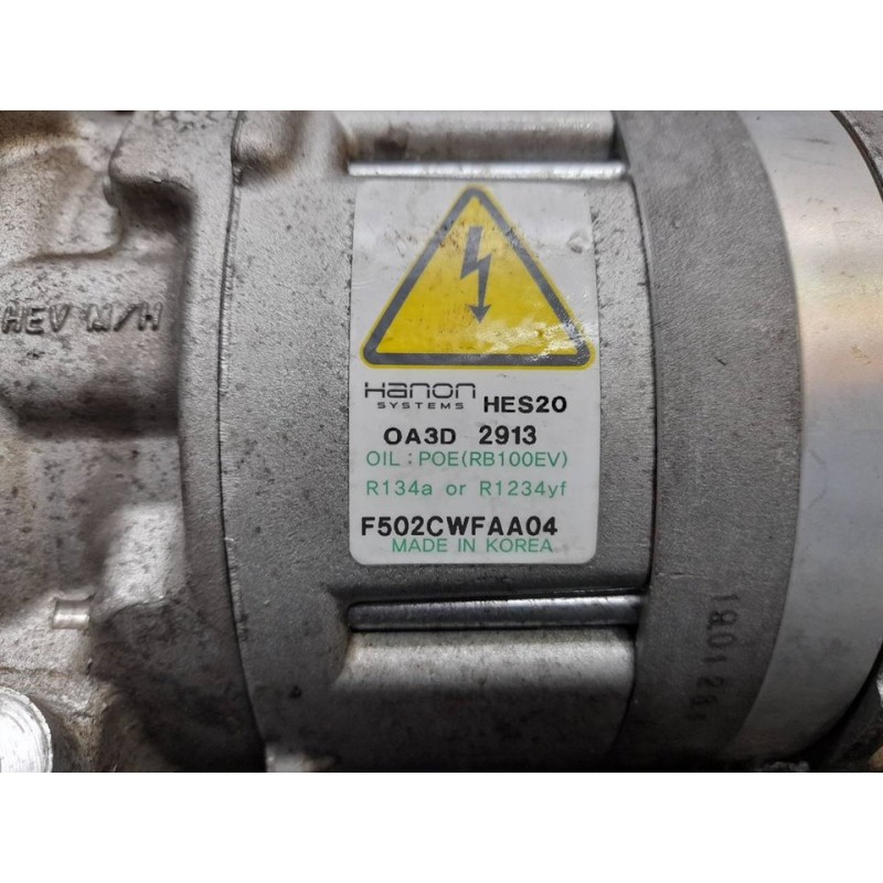 Recambio de compresor aire acondicionado para hyundai ioniq klass hybrid referencia OEM IAM F502CWFAA04 20190123078 - Gris 3