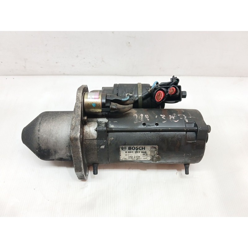 Recambio de motor arranque para iveco eurocargo tector chasis  (modelo 80 e 17) tráfico urbano referencia OEM IAM 0001231016 - Blanco