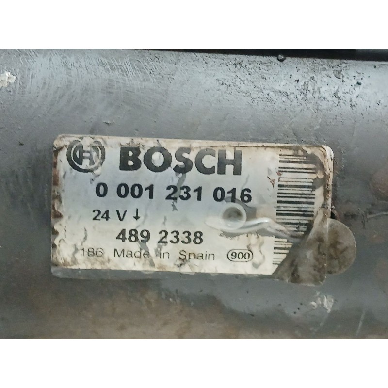 Recambio de motor arranque para iveco eurocargo tector chasis  (modelo 80 e 17) tráfico urbano referencia OEM IAM 0001231016 - Blanco 2