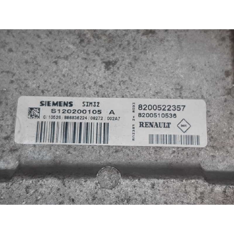 Recambio de centralita motor uce para renault clio iii exception referencia OEM IAM 8200522357 S120200105A 2