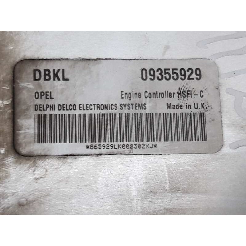 Recambio de centralita motor uce para opel astra g berlina comfort referencia OEM IAM 09355929 DELPHI - Azul 3