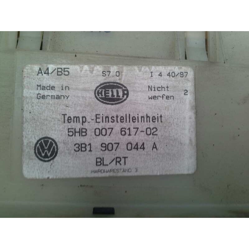 Recambio de mando climatizador para volkswagen passat berlina (3b2) 1.9 tdi referencia OEM IAM 5HB00761702 3B1907044A 3B1907044A 2