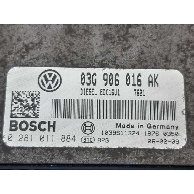 Recambio de centralita motor uce para seat leon (1p1) sport referencia OEM IAM 03G906016AK 0281011884 BOSCH - Rojo 2