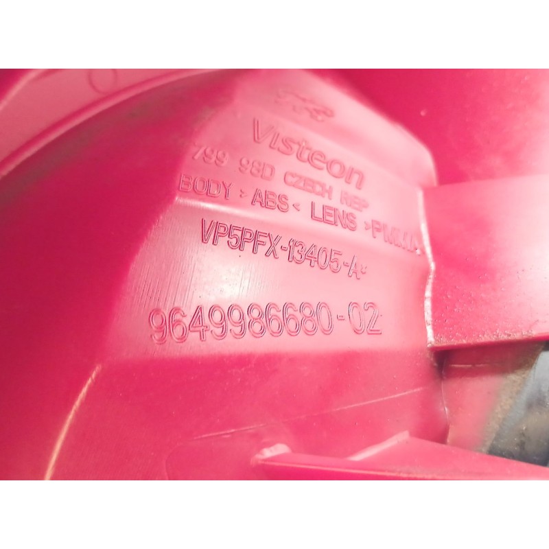 Recambio de piloto trasero izquierdo para peugeot 207/207+ (wa_, wc_) 1.6 16v referencia OEM IAM 9649986680 - Naranja 3