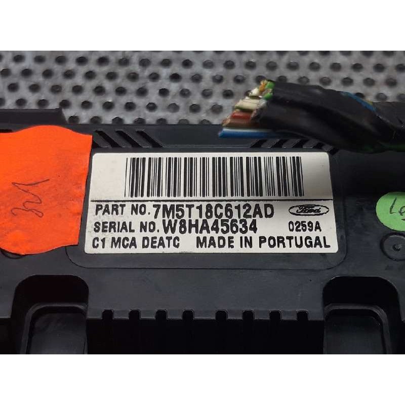 Recambio de mando climatizador para ford focus berlina (cap) titanium referencia OEM IAM 7M5T18C612AD - Negro 2