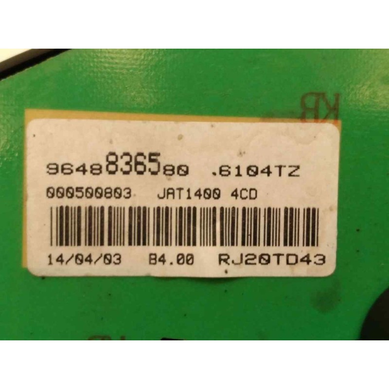 Recambio de cuadro instrumentos para peugeot 206 berlina x-line refri referencia OEM IAM 9648836580 - Gris 2