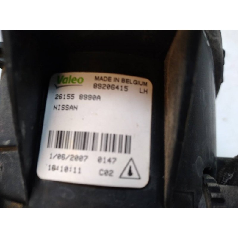 Recambio de faro antiniebla izquierdo para nissan x-trail (t30) titanium pack referencia OEM IAM 89206415 261558990A 2