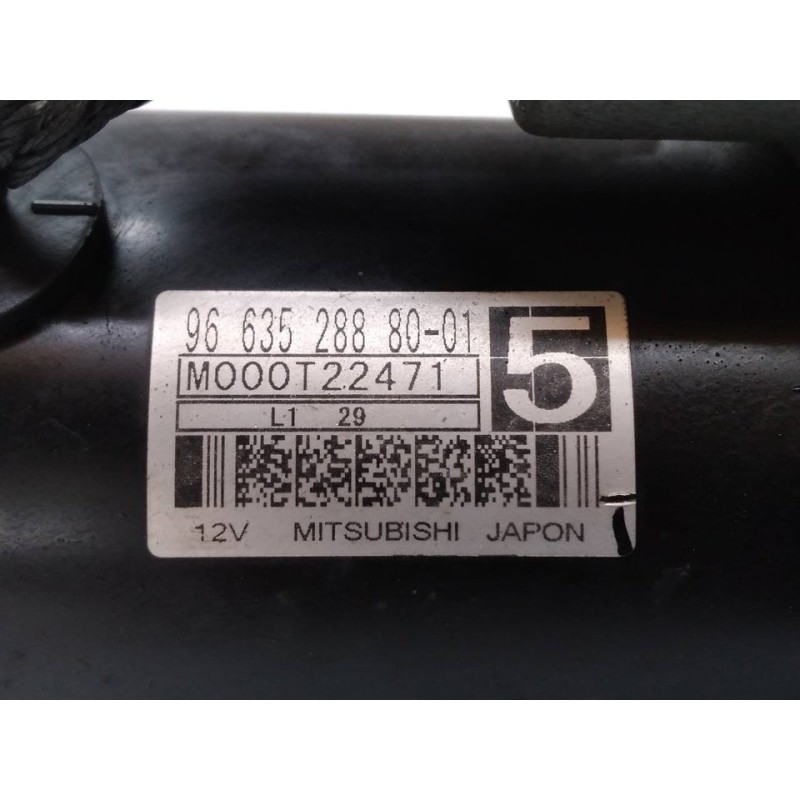 Recambio de motor arranque para citroën c5 berlina seduction referencia OEM IAM 96635280 M00T22471 MITSUBISHI - Negro 3
