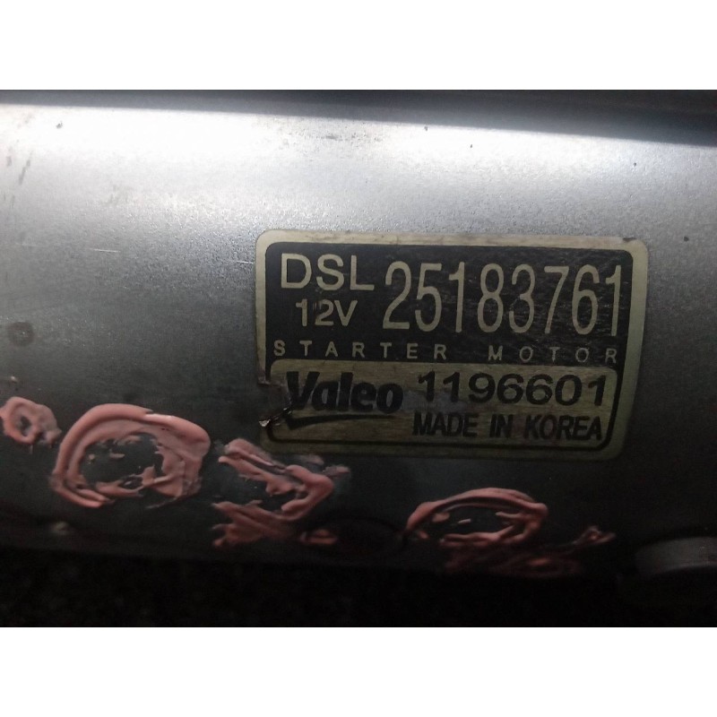 Recambio de motor arranque para chevrolet orlando lt+ referencia OEM IAM 25183761 1196601 VALEO - Blanco 5
