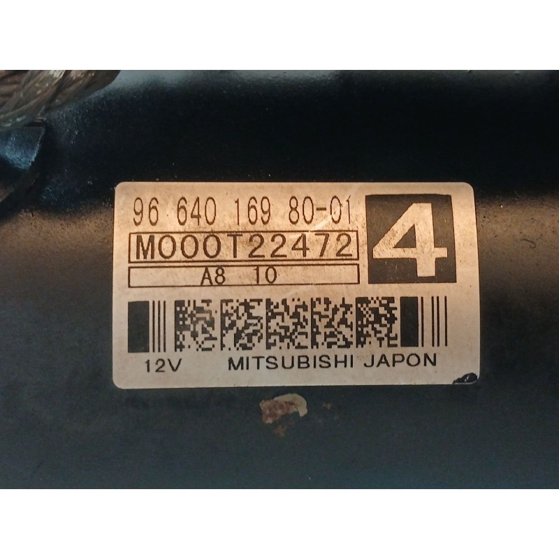 Recambio de motor arranque para peugeot 308 confort referencia OEM IAM 9664016980 M000T22472 - Negro 2