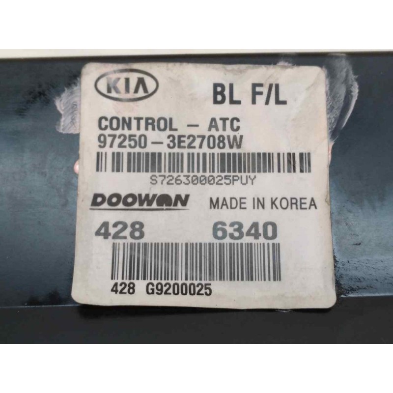 Recambio de mando climatizador para kia sorento 2.5 crdi emotion referencia OEM IAM 972503E2708W 4286340 - Negro 2