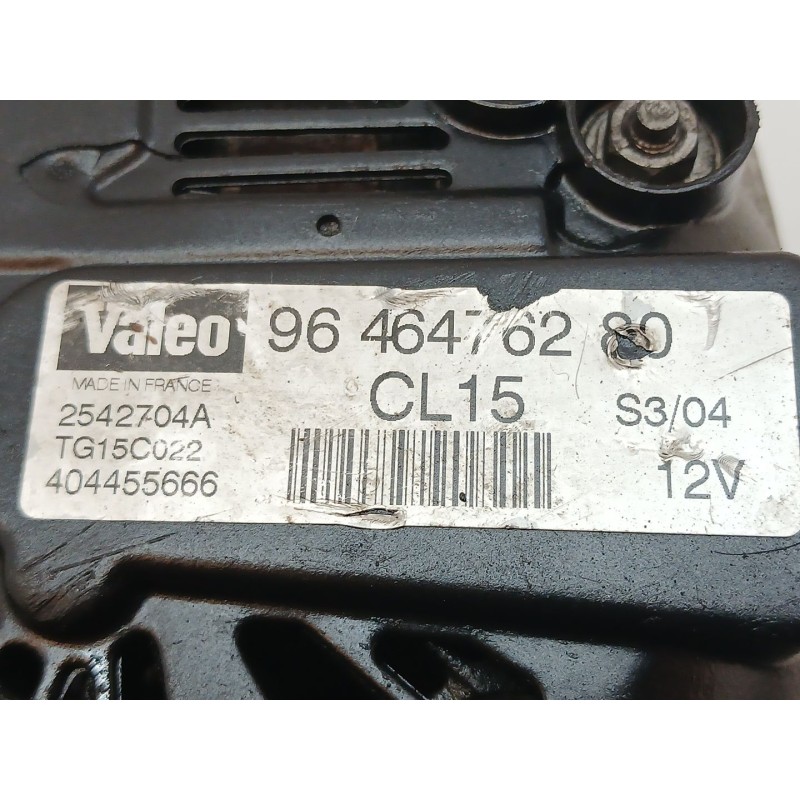 Recambio de alternador para citroën berlingo / berlingo first furgoneta/monovolumen (m_) 1.9 d (mbdjy) referencia OEM IAM 964647 - Blanco 2