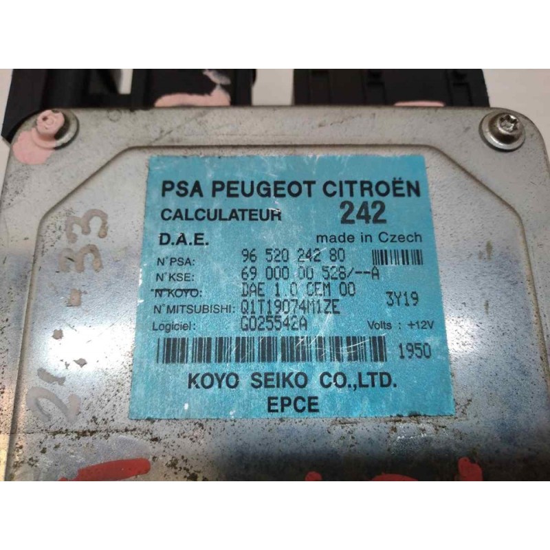 Recambio de centralita direccion para citroën c2 sx referencia OEM IAM 9652024280 - Negro 3