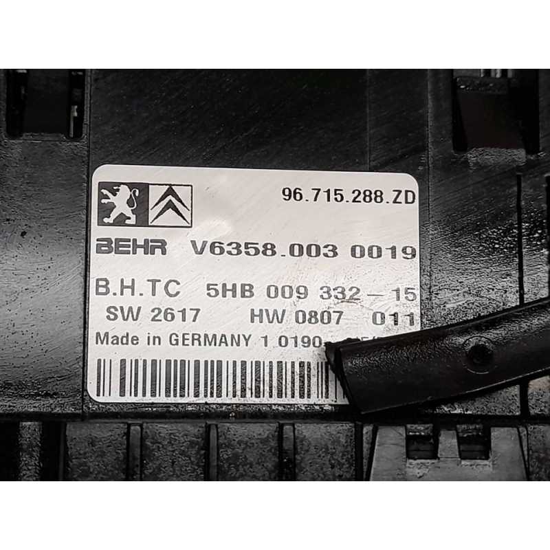 Recambio de mando climatizador para citroën c5 berlina seduction referencia OEM IAM 96715288ZD - Negro 2
