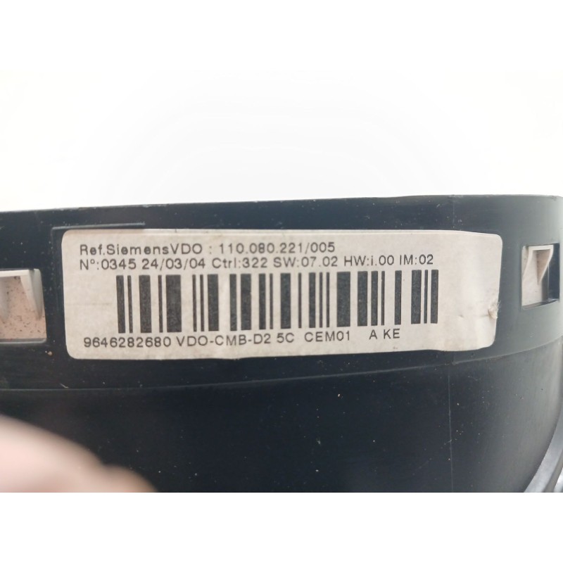 Recambio de cuadro instrumentos para peugeot 407 st confort pack referencia OEM IAM 9646282680 2