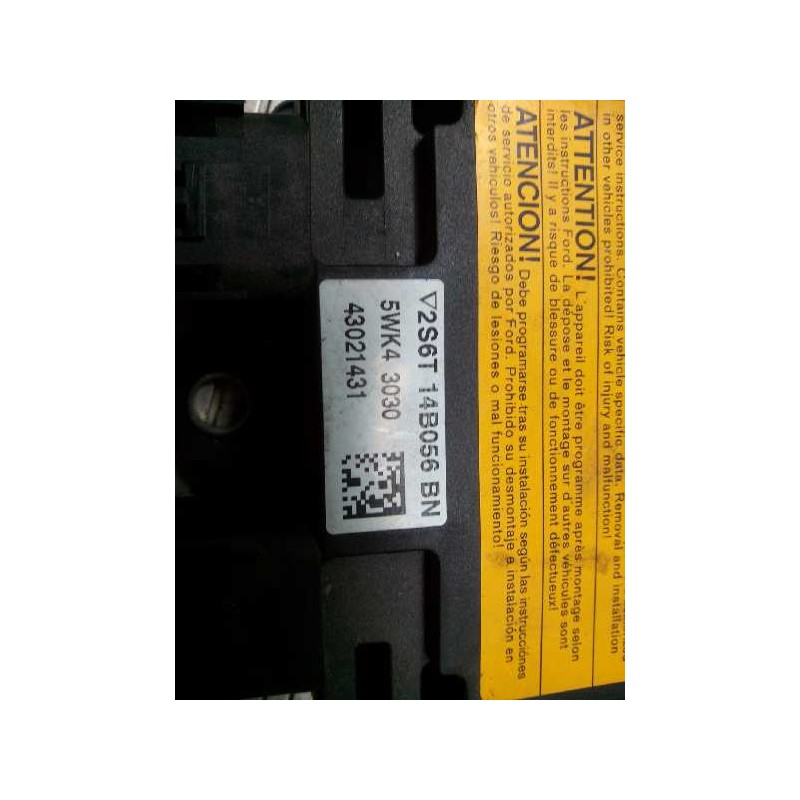 Recambio de centralita airbag para ford fiesta (cbk) 1.3 cat referencia OEM IAM 2S6T14B056BN 5WK43030 - Rojo 3