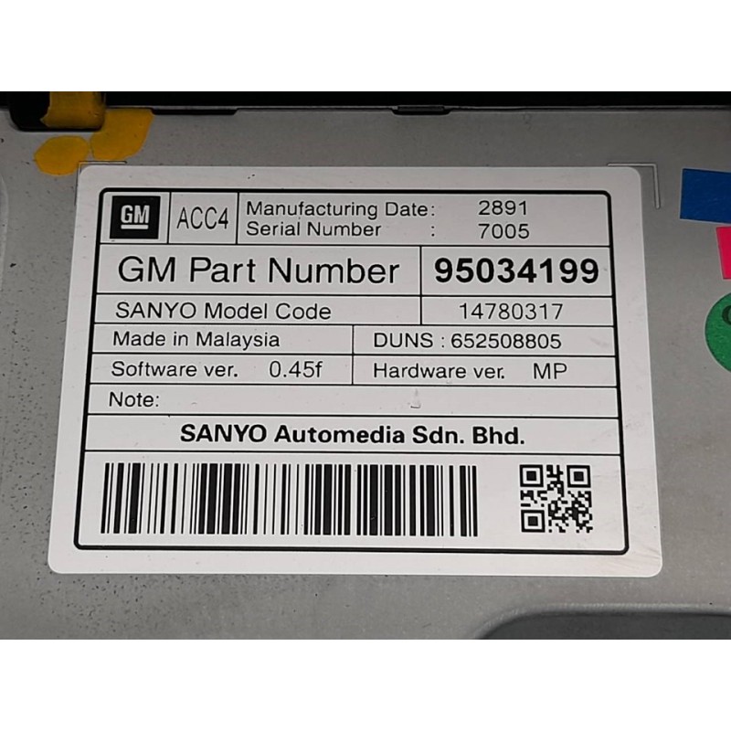Recambio de sistema navegacion gps para chevrolet orlando lt+ referencia OEM IAM 95144199 95034199 - Blanco 8