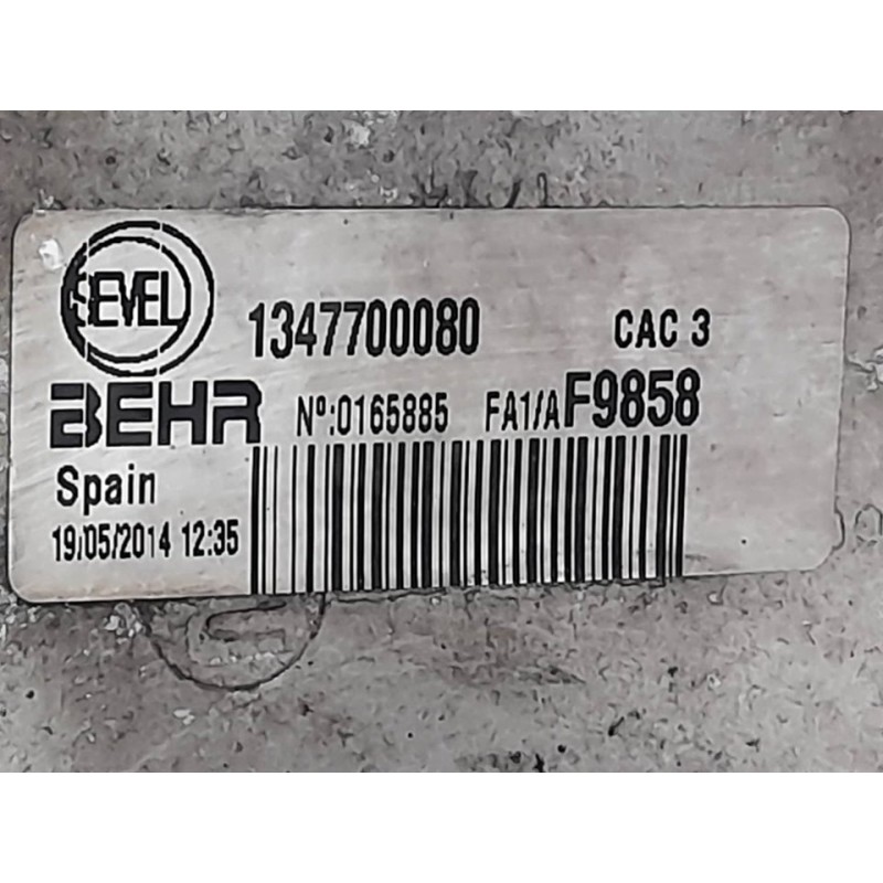 Recambio de intercooler para peugeot boxer furgón 330 l1h1 komfort hdi 130 referencia OEM IAM 1347700080  BEHR - Blanco 2
