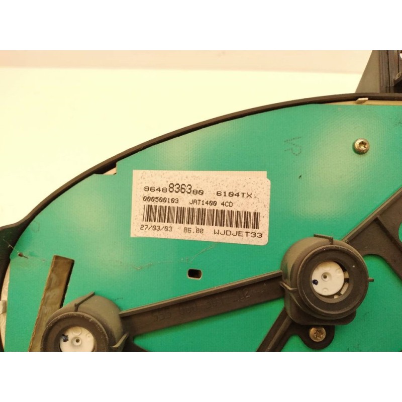 Recambio de cuadro instrumentos para peugeot 206 berlina x-line referencia OEM IAM 9648836380 2