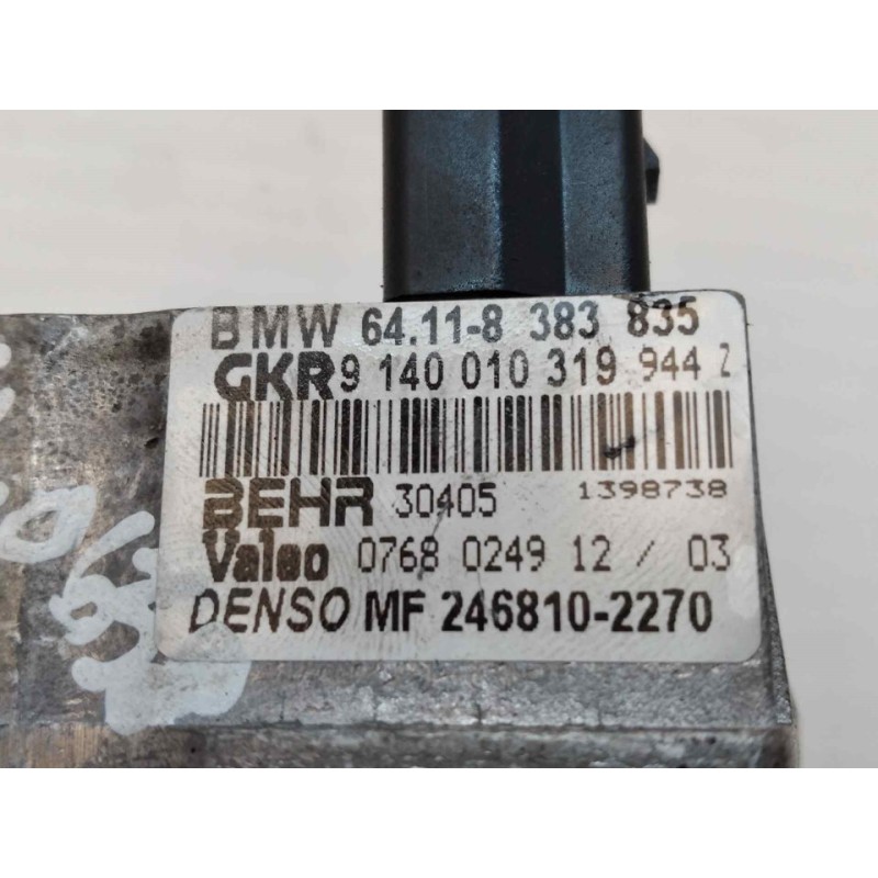Recambio de resistencia calefaccion para bmw serie 3 berlina (e46) 323i referencia OEM IAM 64118383835 3